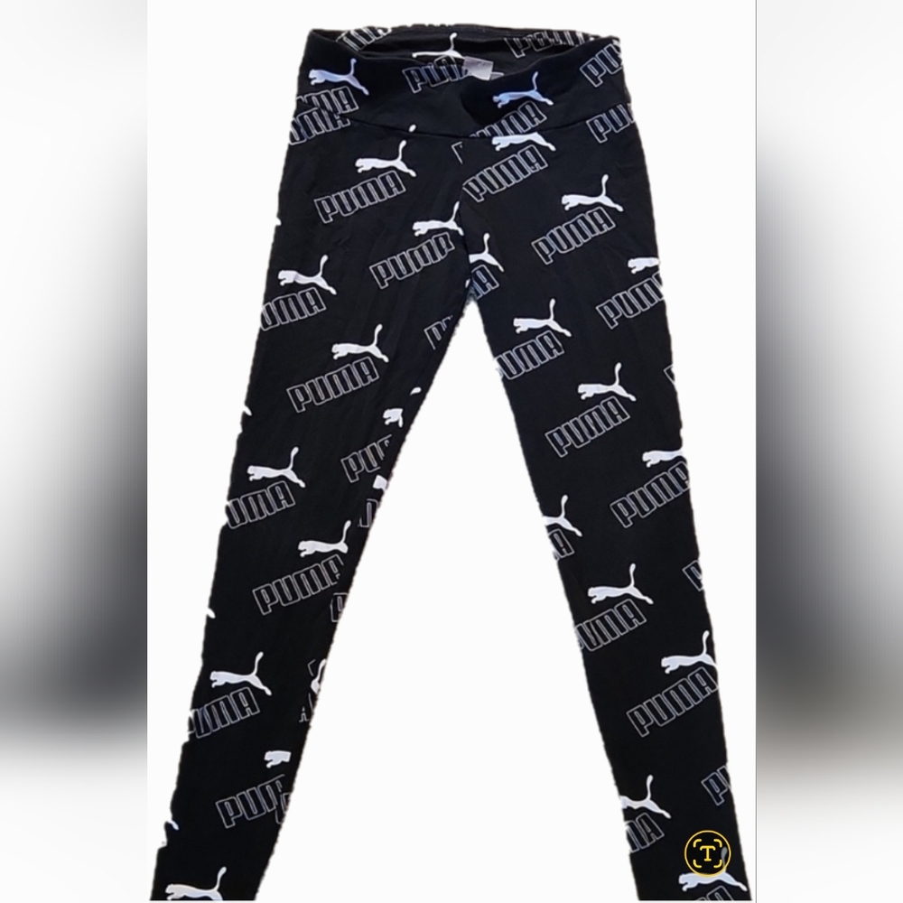 ❤️3/15$❤️Puma leggings black,and white size M